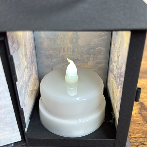 Candle Lantern with Scenic Artwork & Candle Inside - Picture 3 of 10